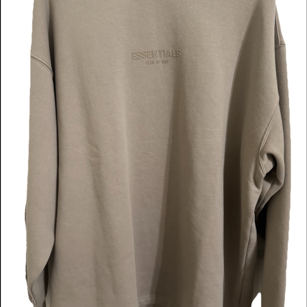 Essentials Crewneck Sweater in Tan